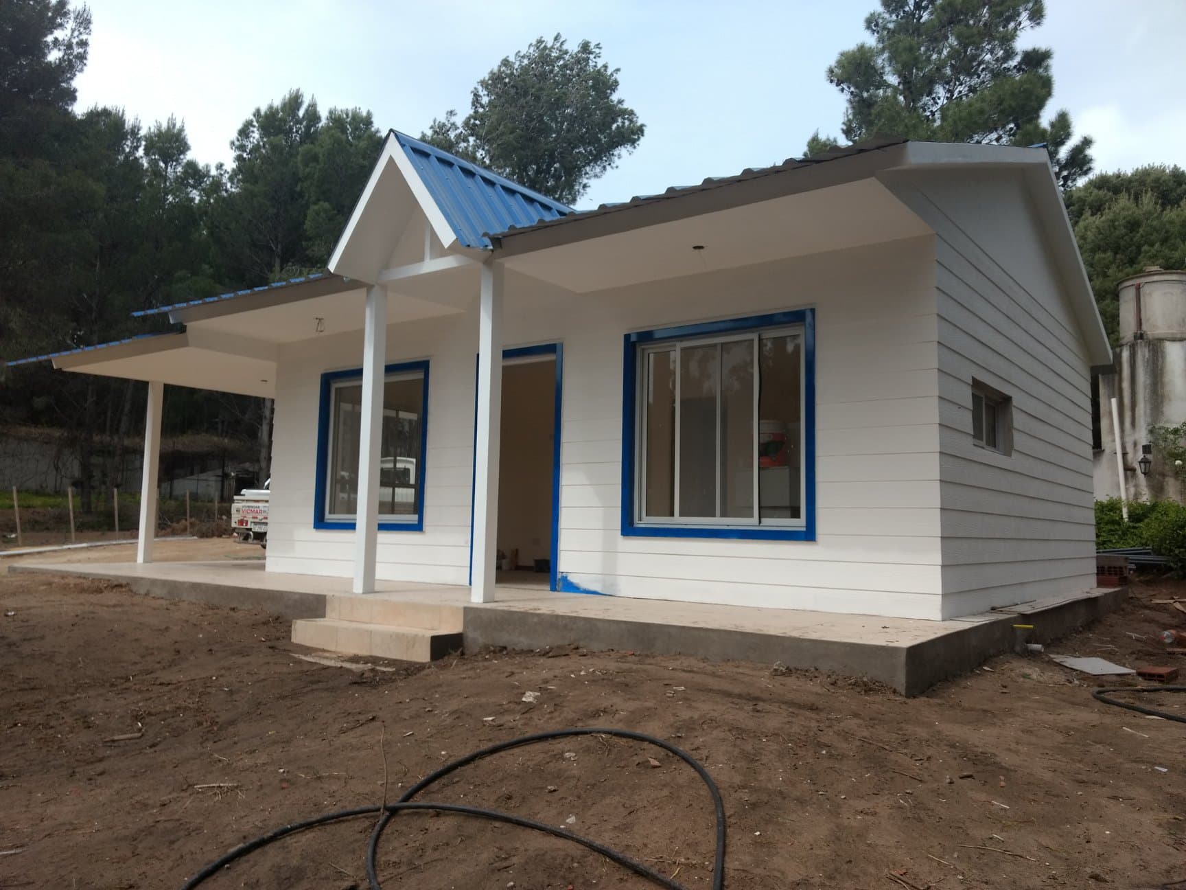 Casa con Techo a dos aguas